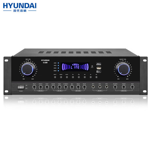 HYUNDAI modern S1200 home ktv audio amplifier special for home card package speakers, high fidelity Bluetooth wireless high-power music amplifier