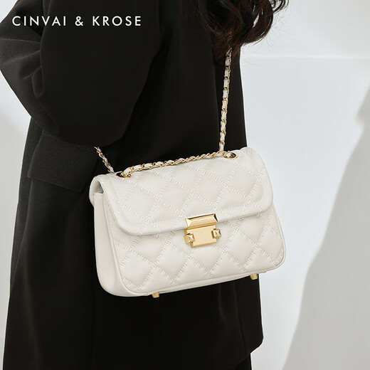 Cinvaikrose [igual que Sa Cai Charoen] Bolsa Bolsa para mujeres 2025 NUEVA bolso cruzado Bolso de hombro Cadena de diamantes Pequeño bolso cuadrado Regalo de cumpleaños para novia