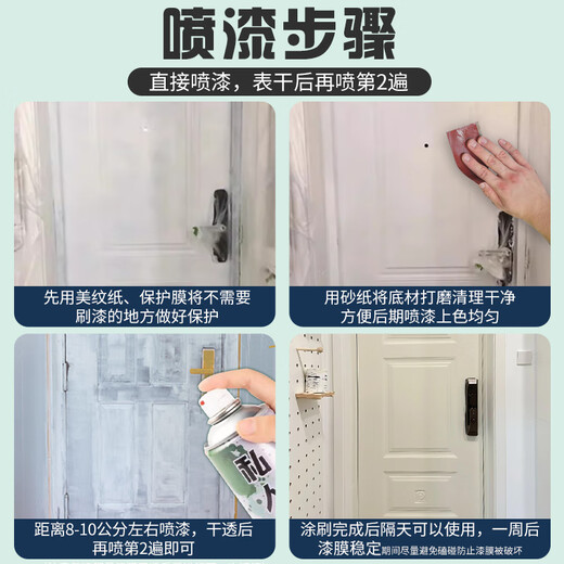 Yunhangjia fluorocarbon metal self-painting aluminum alloy color-changing anti-theft door renovation door paint door iron door old door copper door repair paint BL-2002-pork liver red