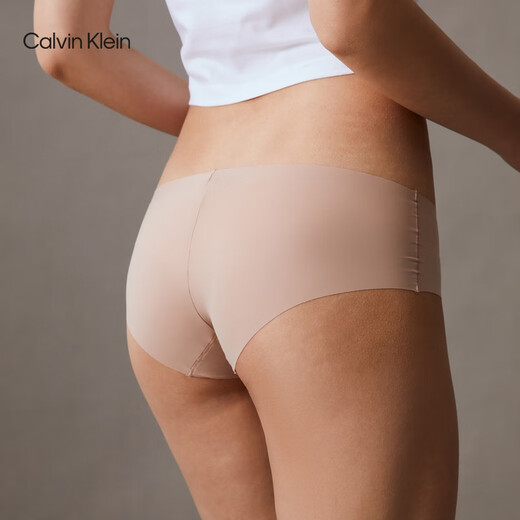 Calvin Klein Unterwäsche 24 Frühlings- und Sommer-Frauen mit zwei Padded CK markless Baumwollgekrönte Anti-Pinch-Hüft-Halbpolster-Unterwäsche für Frauen QP1049 Accessoires 6xy-Raum Schwarz/Fleischfarbe 2 xs