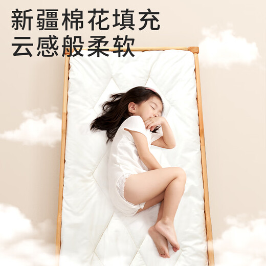 Forbest Kindergarten Mattress Quilt Pure Cotton Children's Nap Mattress Baby Mattress Soft Autumn and Winter Customized Dinosaur Age Cushion Cover + Cotton Cushion Core 135*55cm