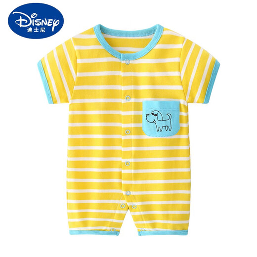 Disney Baby Kleidung Sommer Dünne Neugeborene Baby Jungen reines Baumwoll-Overall kurzärmelige Sportarten und ungezwungene Krabbelkleidung Trend Grauside