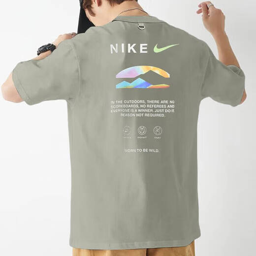 耐克（NIKE）官方舰店t恤男装 25夏季新款运动服潮流时尚透气圆领半袖训练短袖 HF6172-053/晒图退5 L (175/92A)