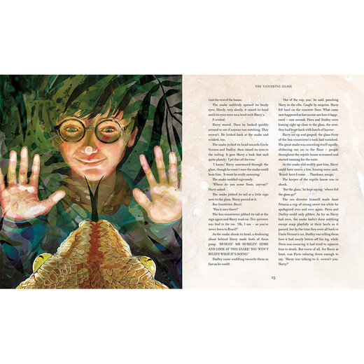 
Original English picture book [hardcover] painted illustration version, full set of canvas bags, Harry Potter, big book 12345, Harry Potter and the Philosopher's Stone Secret Room, Azkaban, the Order of the Phoenix, Harry Potter, 5 volumes, all