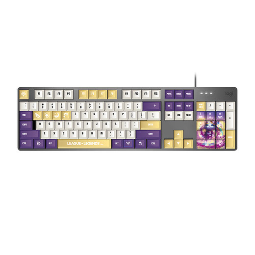 
Logitech K845 mechanical keyboard game e-sports wired keyboard computer office keyboard personalized custom keycap version give gifts for boys girlfriend K845 League of Legends Yumi Limited Edition Qingshell