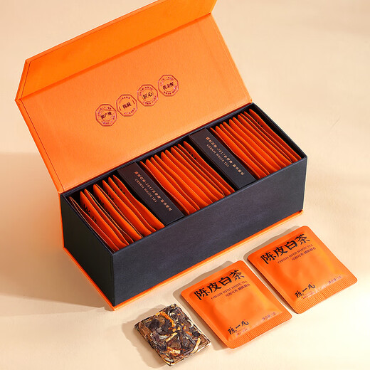 Chen Yifan tangerine peel white tea small tea cake tea gift box Fuding Laobai Tea Xinhui tangerine peel gift for the elders 300g exquisite gift box tangerine peel white tea small Chen Yifan tangerine peel white tea small tea cake tea gift box Fuding Laobai Tea Xinhui tangerine peel gift for the elders 300g exquisite gift box tangerine peel white tea small