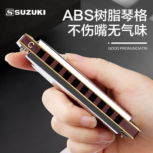 Suzuki Suzuki Japan Original importiert Zehn Loch Blues Marmonica Anfänger 10 Loch Blues Advanced Adult Performance Modell 10 Loch 1072 C Melodie