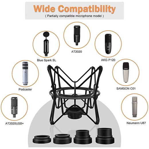 Cool piece blue Newman U87/102/103 microphone shock mount AKG/rode NT2A/NT1000/NT1A/K2 new cantilever bracket