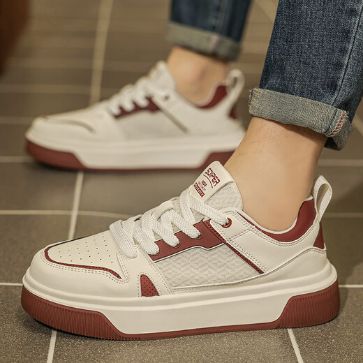 Zapatos de mejora de la altura de BFGN para hombres en primavera y verano Nuevos zapatos casuales transpirables y a prueba de olores para hombres INVISIBLE ALIGHTA COMA DE MENORES AMBRES AMBRES DEL ALTO DEL SPORTA 1396 metros Rojo [MESH]-Código deportivo de estilo regular 42