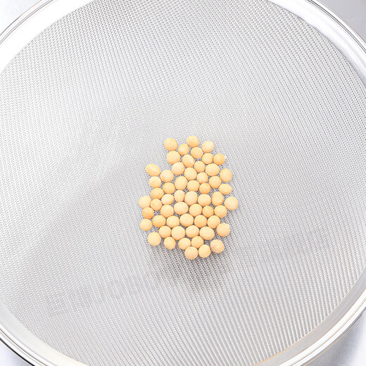 JOBO commercial stainless steel filter colander oil grid 28.5cm wooden handle 30 mesh slag filter mesh sieve spoon foaming spoon