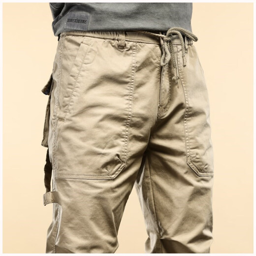 JAGR trendy casual pants men's new style work pants spring and autumn summer sports pants men's tying pants trendy men's casual pants 679 military green (summer style) 33 Recommended 150-160 Jin [Jin equals 0.5 kg])