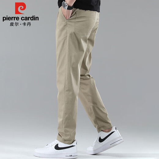 Pierre Cardin Business Casual Hosen Männer Sommer dünne schlanke Straße Hosen Männer strecken High-End-Hosen Herren Khaki 32