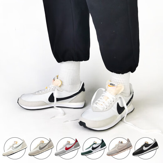 耐克（NIKE） Waffle Trainer 2复古简约华夫休闲跑步鞋 男女款DH1349-100 白_灰DM0180-100 男款 43 (265mm)