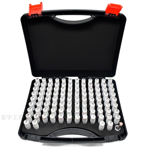 Fineque Komplett Set von Nadelmessstecker Steckdose weißer Stahlnadelmessstock Hochvorprämische Messstab glatte Absperrstiftstift-Messstange 11-12101 Griff