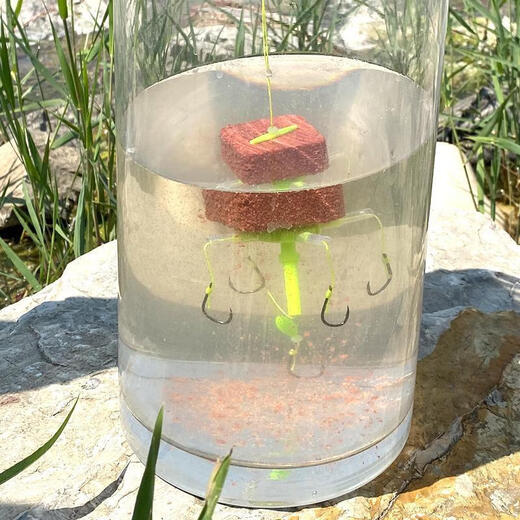 Zhanliu's new floating fishing group for silver carp and bighead carp, special flip hook, sea pole and line set, Iseni fish hook, sea pole, big head water monster 1, ghost tooth hook, paid, no accessories, No. 14