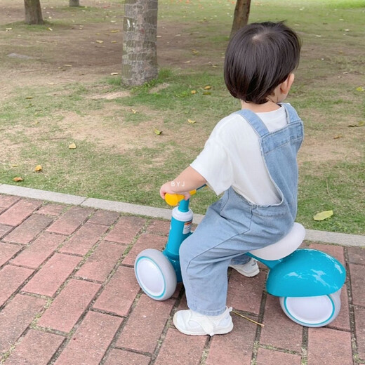 贝恩施（BEIENS）滑行儿童滑步平衡宝宝小孩学步脚踏婴儿四轮溜溜扭扭学步车 蓝色 TC07贝恩施滑行车