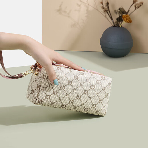 Golf (Golf) Clutch Bag Damenbeutel große Kapazität Doppelschicht Handgrabbeutel Langer Münzbrieftasche Mobiltelefon Tasche