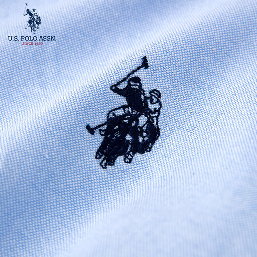 U.S. POLO ASSN. Long-sleeved shirt for women, solid color, anti-exposure, business casual, pure cotton white shirt, spring and autumn commuting lapel, women's coat top