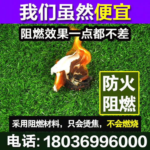 Qingya lawn artificial turf fake grass fence outdoor decoration kindergarten children's playground fake turf artificial fake turf 5.0cm football grass 1 flat