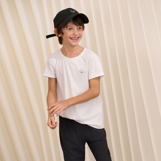 
Aimer kids adore children's T-shirt girls small ice-skin versatile T neutral short-sleeved top wear AK381E761 neutral white AK381E761 170