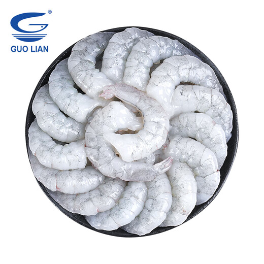 GUO LIAN platinum shrimps without artificial water retaining agent, net weight 2Jin Jin is equal to 0.5kg, 112-132 pieces, Jingdong shrimp quality assurance