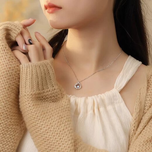 Farcoko Eucalyptus and Bird Necklace for Women 2025 New High-end Light Luxurious Heartfelt Birthday Gift for Girlfriend and Wife Eucalyptus and Bird Necklace + Rose Gift Box