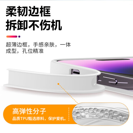 美十美分（MSMF）新款海绵宝宝苹果情侣手机壳钢化玻璃硬壳硅胶软边防摔镜头全包可爱卡通急也没用派大星适用男女款 【玻璃远峰蓝】派大星-ABL686Y iPhone14Plus