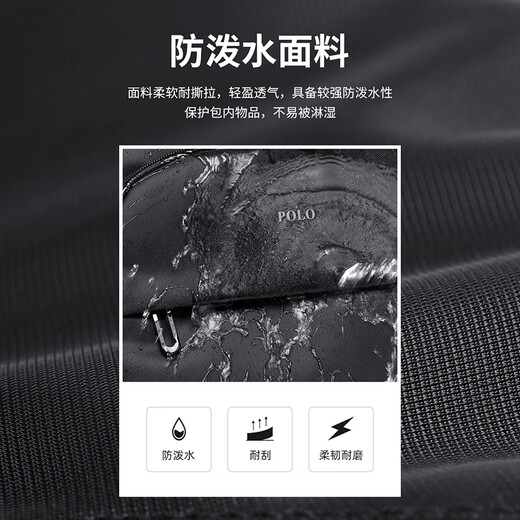 POLO Rucksack Herren Kurzstrecken-Reiserucksack Leichte Schüler-Schultasche 16/17,3 Zoll Geschäftsreise Computertasche Business