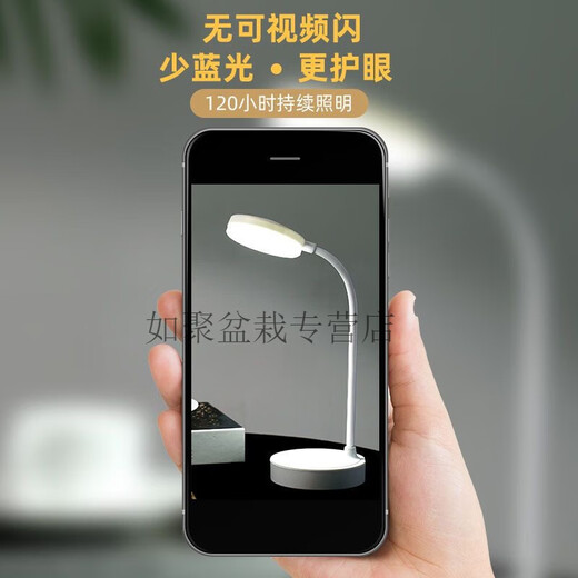 ED desk lamp for study, rechargeable and plug-in, student dormitory bedroom bedside lamp desk eye protection small table button table lamp/plug-in dry battery dual-use-three colors