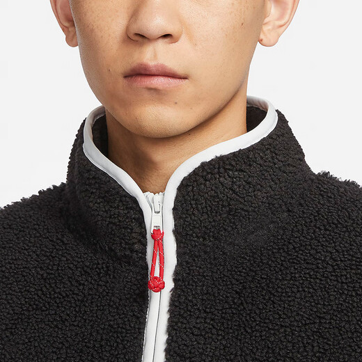 
NIKE/Nike Dragon Year Men's Imitation Lamb Silk Warm Windproof Jacket FZ6194-010 2XL