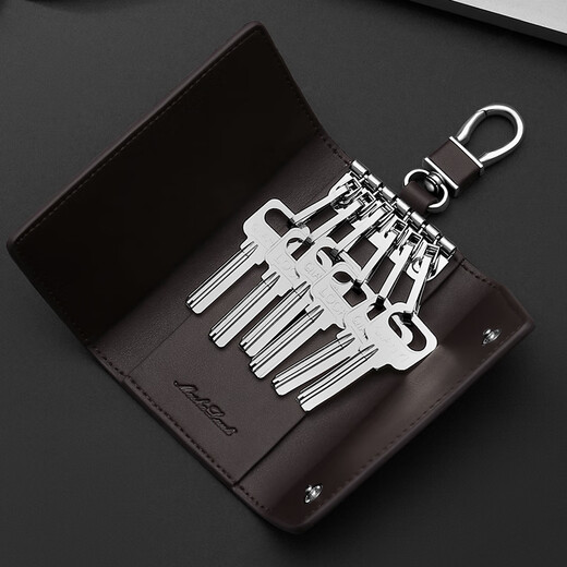 Mashalanti Schlüsselbeutel Herren Taille Hanging Schlüsselbund Mehrzweckauto Key Bag Card Bag Praxis Geburtstagsgeschenk für den Freund BROUND BRAUG