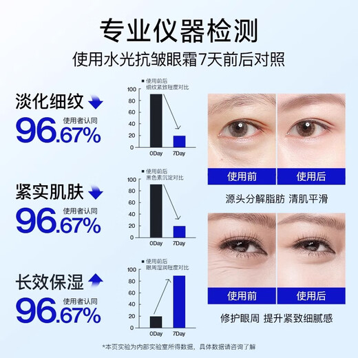 Haiyangzhizun crema de ojos para hombres Fade Líneas finas de los ojos Círculos de los ojos Refirmantes de la crema fina de la crema para hombres Bolsa de los hombres Ojo ojo ojo ojo esencia ESSENCIA Regalo ZSEA [20% Usuarios Seleccionar] Crema de ojos 20G