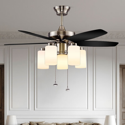 Van de ventilateur XMSJ Restaurant européen Restaurant de plafond Simple Ventilateur de plafond Light Chinois salon Light Antique Chandelier 1049 42 pouces 1049 (Pull Corde Control / Source Light Avided)