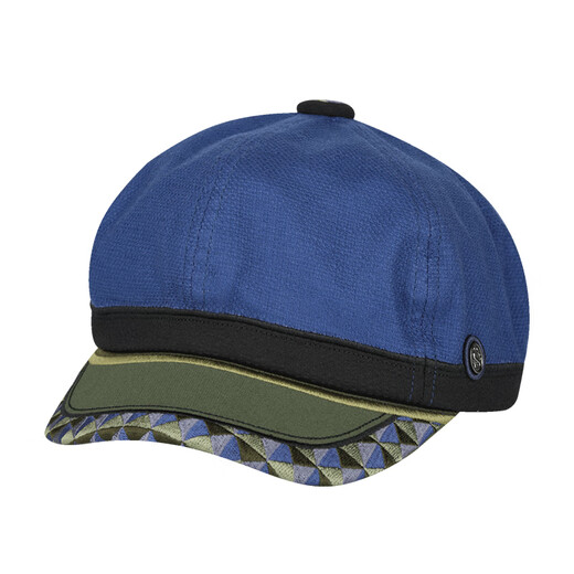 SWOF CARE Black Label Blue French Romantic Elegant Hat Small Fragrant Style Embroidered Newsboy Hat Navyblue/Indigo One Size Recommended for head circumference 56-60cm