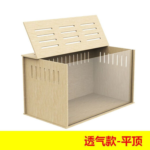 Shantou Lincun hamster wooden cage rutin chicken handmade diy assembly simple Ruicheng board home large sloping roof transparent on all sides 804545cm