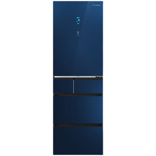 Panasonic (Panasonic) multi-door refrigerator NR-EE43TXB-A air-cooled frost-free frequency conversion automatic ice making Naruyi sterilization, deodorization, slightly frozen and fresh-keeping 435L tail cargo machine NR-E452SX-A blue 435L automatic ice making