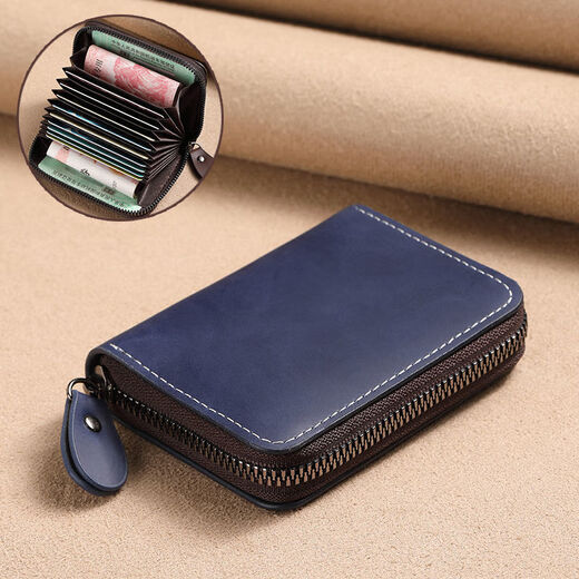 Gbonika-Bag Herren Bank Card Laging Zertifikat Taschenlizenz Leder mit Multi-Card-Kartenkarte mit Multi-Card-Karten-Karten-Kartenabdeckung von Festkarten-Braun [11 Kartensteckplätze können im Führerschein gelegt werden]