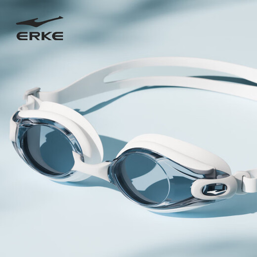 Hongxing Erke (ERKE) adult swimming goggles high-definition waterproof and anti-fog flat glasses for men and women simple professional sports swimming and diving glasses