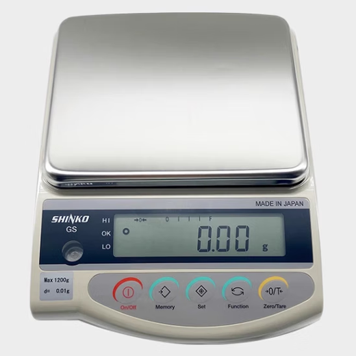 大菱计器日本进口新光电子秤高精度珠宝黄金精密电子天平GS系列GS12001 GS1202(1200g*0.01g)