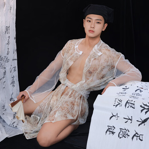 Men's Sexy Underwear 2024 New Sexy Transparent Cosplay Three-Point Male Sexy Underwear Men's Special Masturbation Sexy Underwear Thong Men's Sexy Sex Underwear One Size 110-160Jin Jin is equal to 0.5 kg