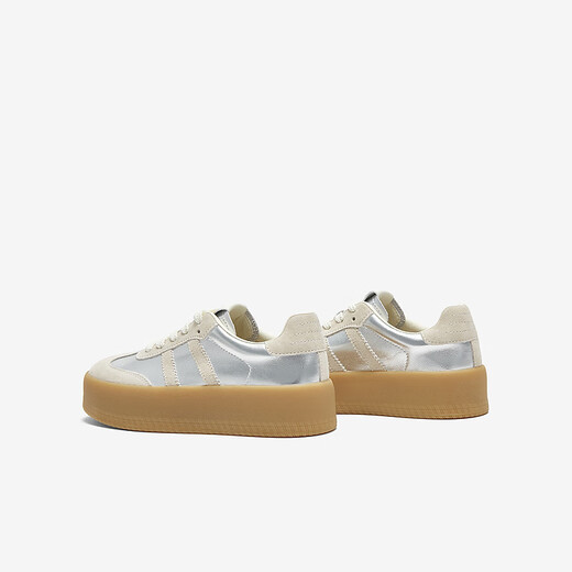 Bestou Frühlings- und Sommereinkaufszentrum Neues Retro dicker Silber Deutsch -Trainingschuhe Frauen Casual Sports Schuhe i9227cm4 Silber/Grau 35