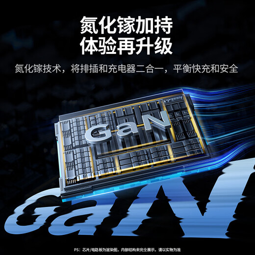 Greenland gallium nitride plug-in strip 200W desktop charging station compatible with PPS/PD protocol Apple Xiaomi 17 fast charging socket USB smart charging magic box plug-in mobile phone and computer including 240W cable