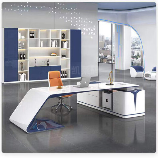 Creative and fashionable female president's office desk and chair, light luxury modern executive desk, manager's office desk, other sizes and colors