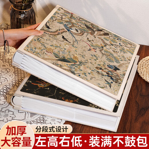 相册本大容量纪念册家庭1000张插页式34567810寸六寸定制宝宝成长照片混合尺寸相片收纳册影集 《温柔长满枝头》 混装567810寸694张【标准/塑封】