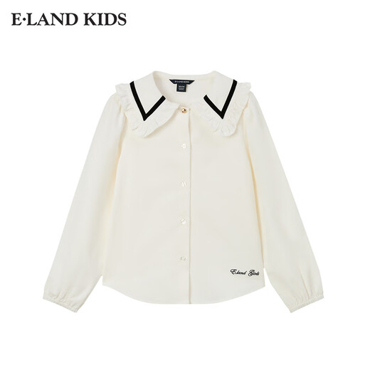 E LAND KIDS Girls' Shirt EKBAE4T22K Beige 130