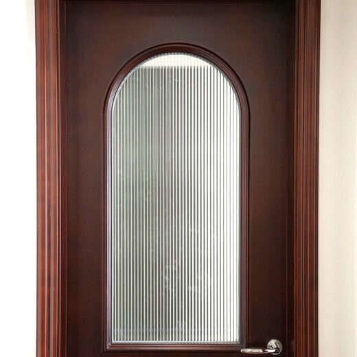 Chongqing Xiaoxiao Wooden Door New Chinese Style Retro Paint Changhong Glass Door Silent and Environmentally Friendly Solid Wood Composite Paint