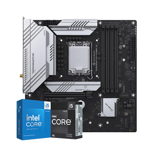铭瑄B760主板搭英特尔 i5 12490F 12600KF 13400F 14600KF盒装主板cpu套装 板U套装 铭瑄 终结者 B760M DDR4 WIFI6E 14600KF盒装