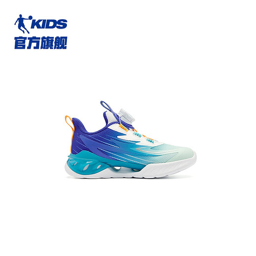 Jordan boys running shoes light speed children's version sneakers knob button children's shoes misty blue/smart blue 32