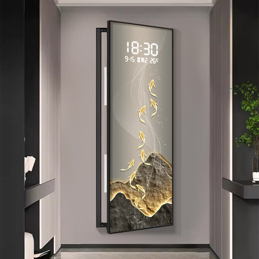 Xiaoxiao peinture horloge luxe Jinshan Jiuyu Jucai Boîte de compteur électrique de grande taille DQ4873 Boîte de commutation électrique de salon Revêtement de peinture suspendue DQ4873 83 pouces 70 * 210cm [peut couvrir 60 * 200]