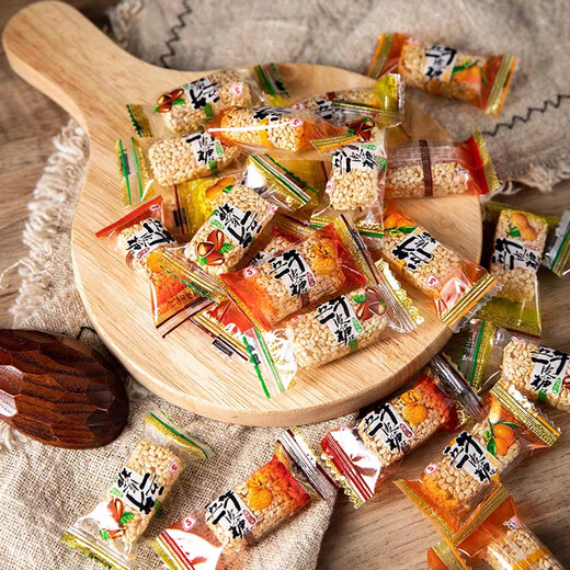 May Day Brown Candy Yangzhou specialty traditional snacks nostalgic snacks authentic handmade button soft candy wedding candy May Day Brown Candy Assorted Flavors 128g*4 bags